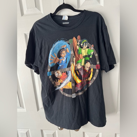 Avatar The Last Airbender Nickelodeon Black Graphic Tee Y2K, 2000s core - Picture 1 of 4